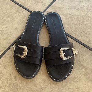Wild Diva Buckle Sandals